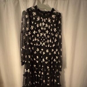 Beautiful floral embroidered Needle & Thread dress - size 14
